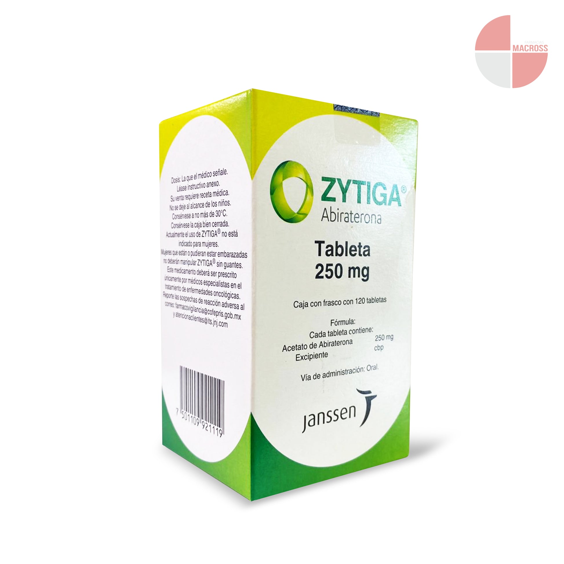 ZYTIGA 250 MG PRECIO MÉXICO