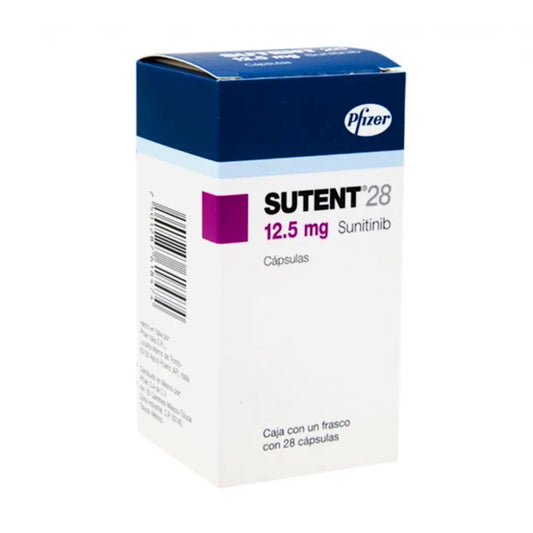 SUTENT 12.5 mg caja con 28 cápsulas